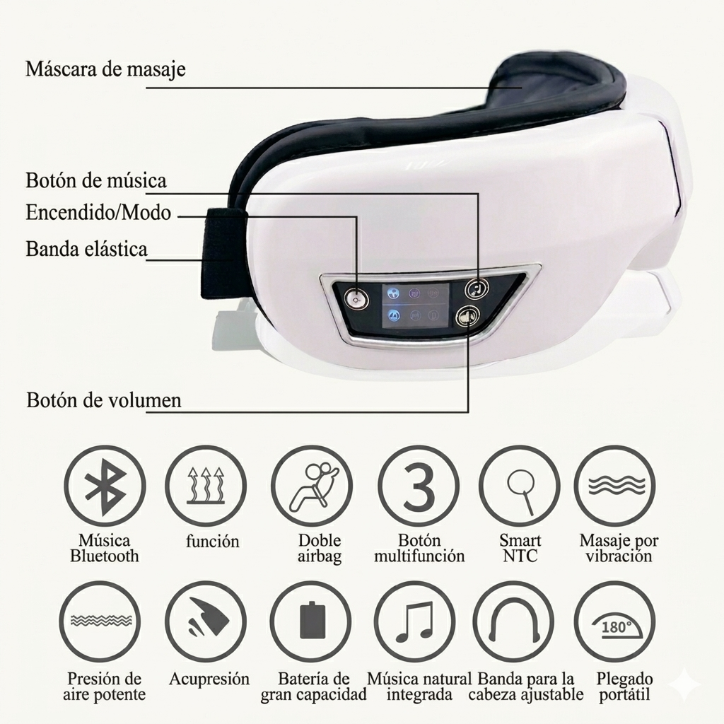 Masajeador Ocular Inteligente 6D
